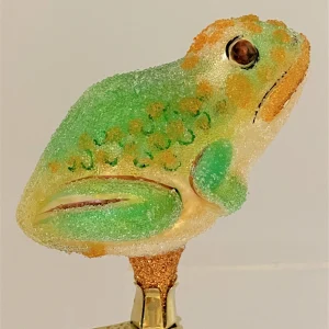 Wiktoria Hellgrüner Frosch mit Clip