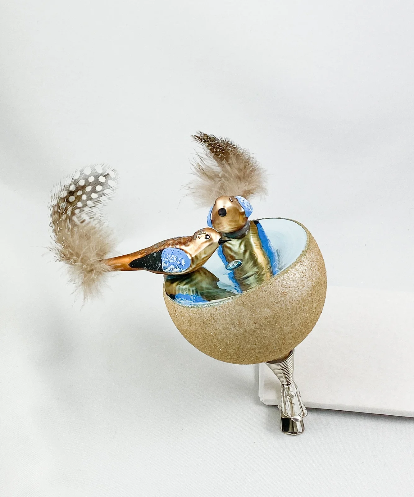 Ornex Zwei Vögel an der Wasser-Trenke