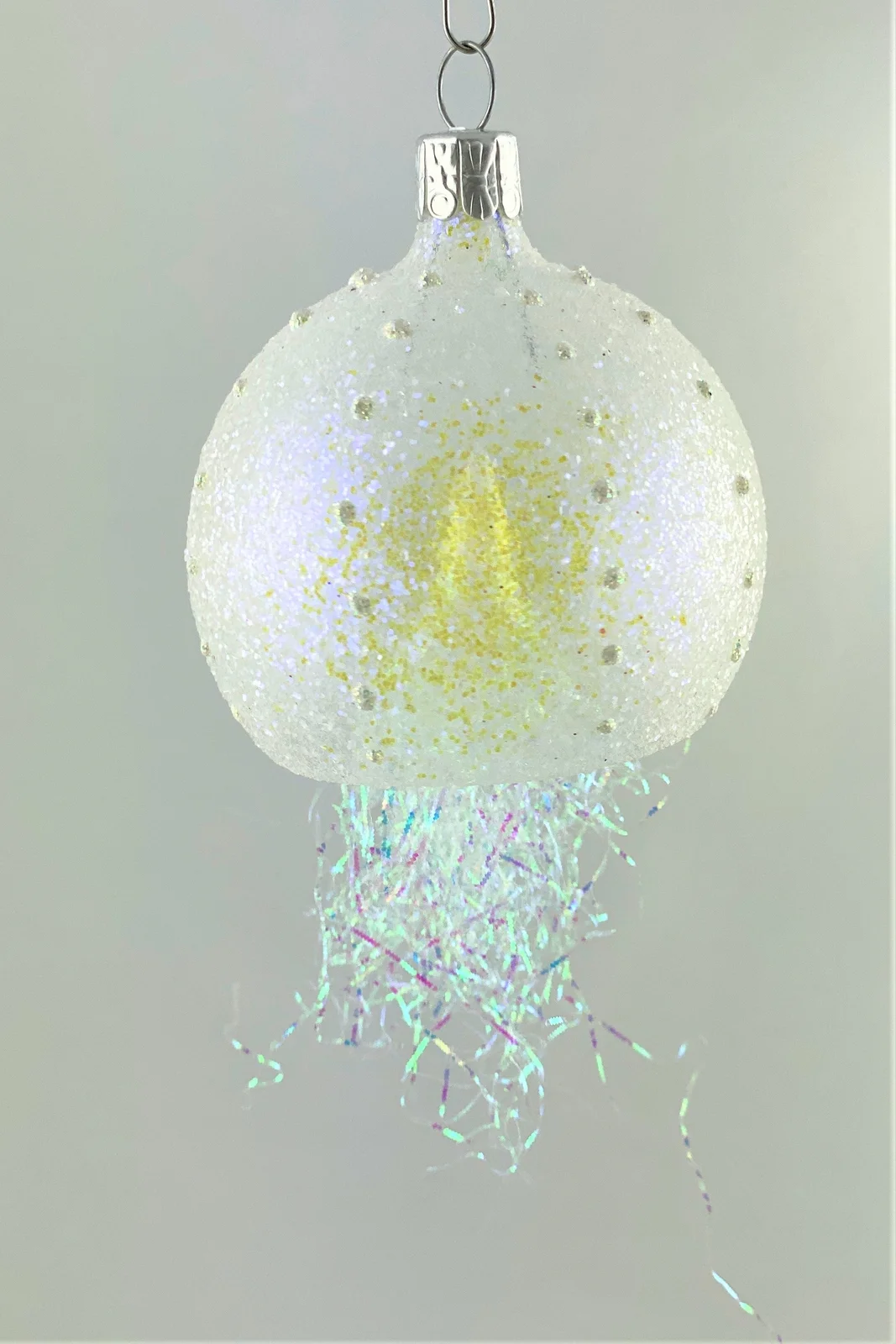Ornex Qualle, Medusa transparent mit irisierendem Glimmer