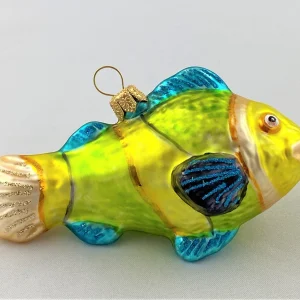 GMC Grün Gelber Korallenfisch mit türkisen Flossen