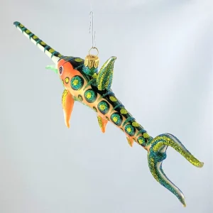 Wiktoria Witziger grün oranger Schwertfisch