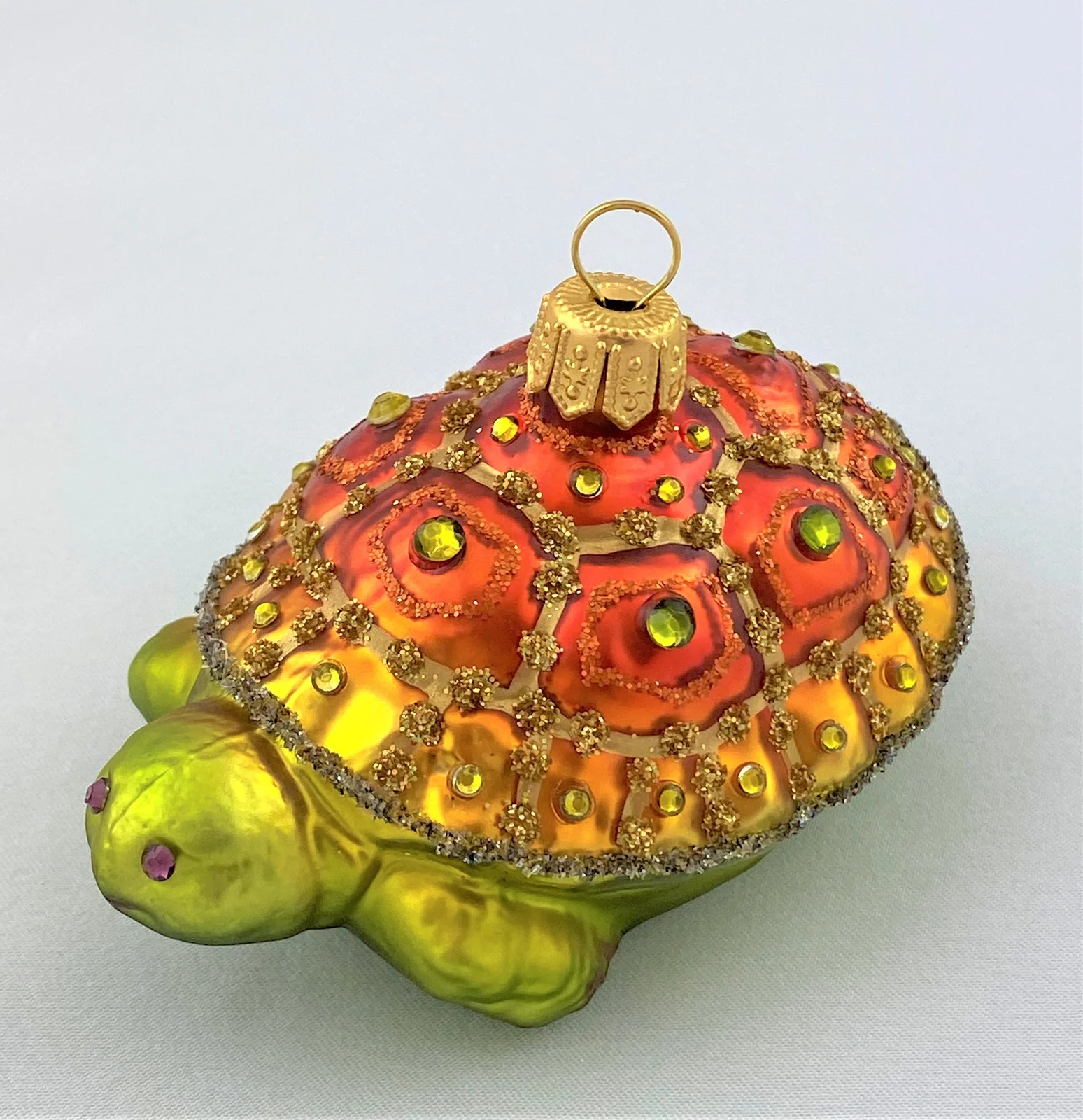 Hanco Schildkröte orange mit Glitzersteinen