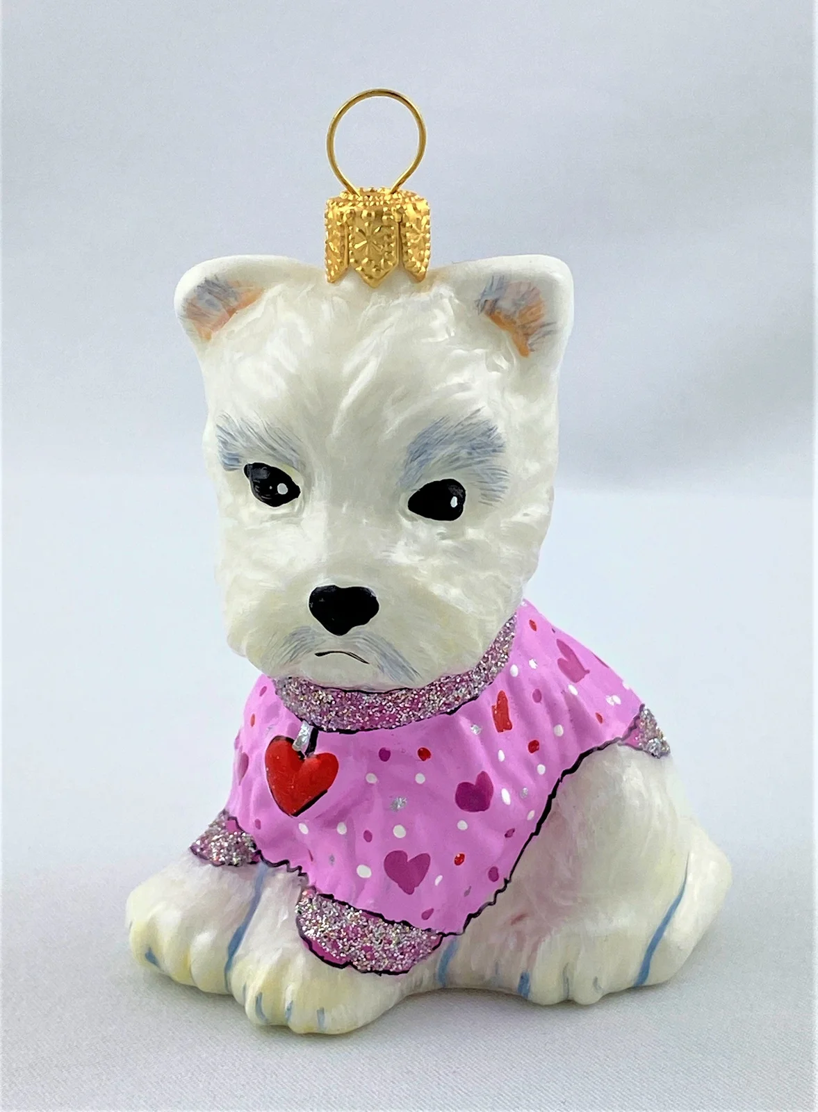 Komozja West Highland White Terrier im Herzlipullover, KOMOZJA MOSTOWSKI