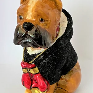Komozja Boxer-Hund im Hoodie mit Boxer-Handschuhen, KOMOZJA MOSTOWSKI