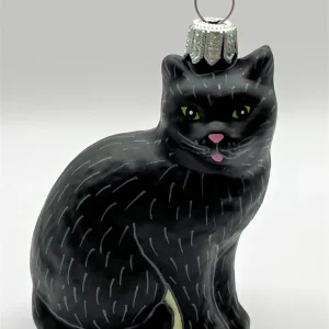 Hanco Katze sitzend, schwarz
