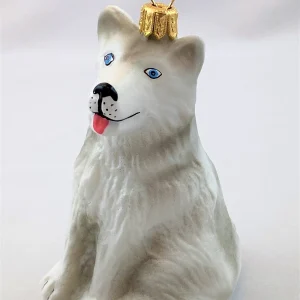 MaxGlass Sitzender weisser Hund