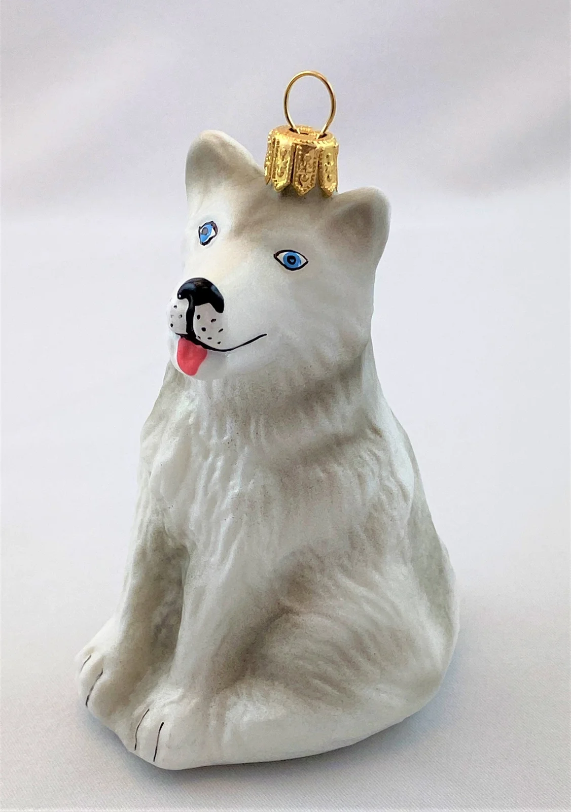 MaxGlass Sitzender weisser Hund