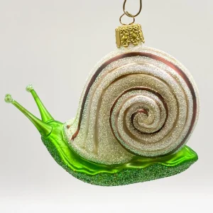 Christborn Große Schnecke mit braunen Streifen