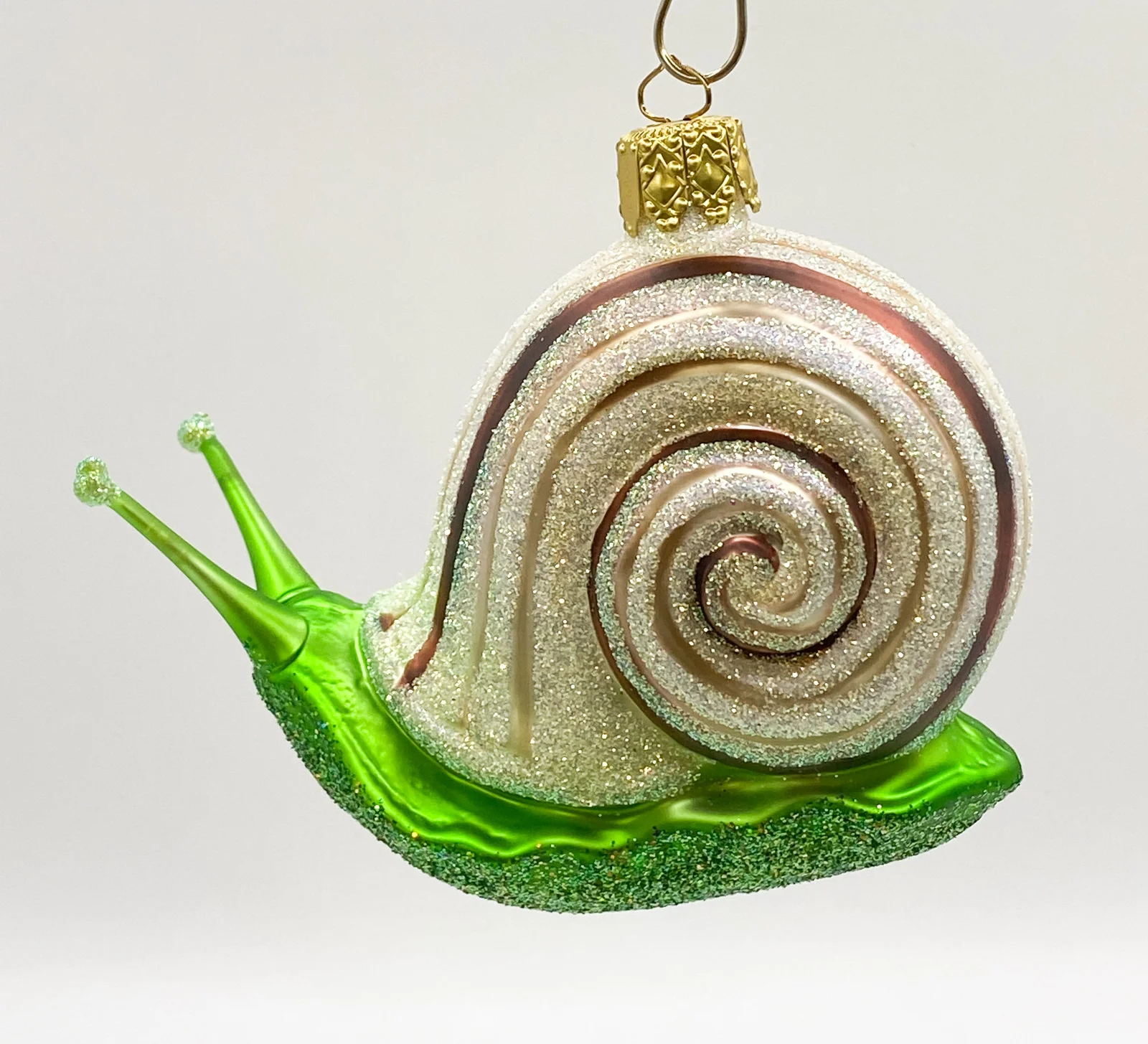 Christborn Große Schnecke mit braunen Streifen