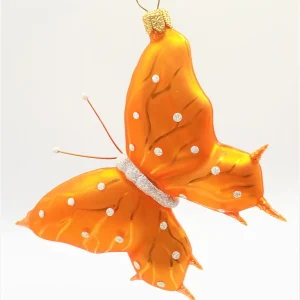 Hanco Schmetterling orange, weisse Tupfen