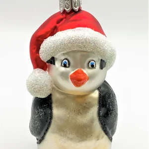 Hanco Pinguin mit roter Pudelmütze