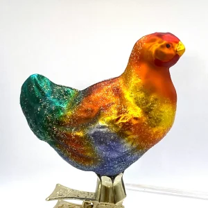 Hanco Buntes Huhn auf Clip