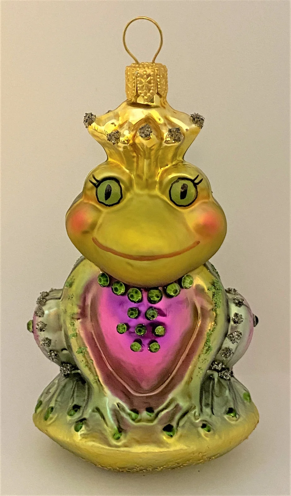 Hanco Fröhlicher Froschkönig mit Glitzersteinen