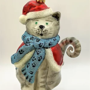 Komozja Grosse Tiger-Katze freut sich auf Weihnachten, KOMOZJA MOSTOWSKI