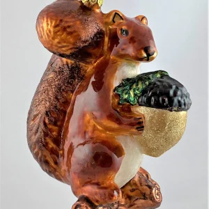 Glassware Grosses Eichhörnchen mit grosser Eichel