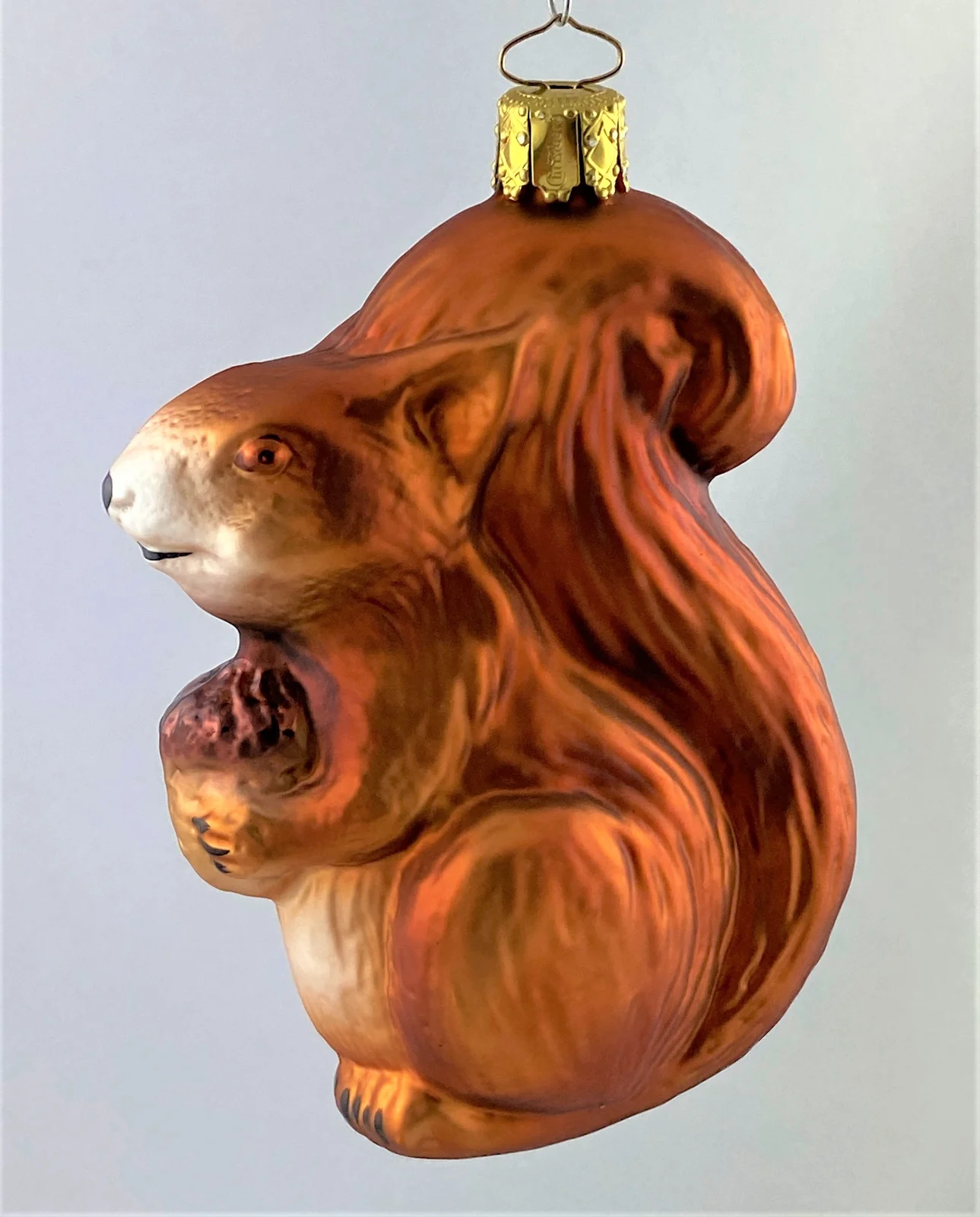Christborn Rotbraunes Eichhörnchen mit Eichel