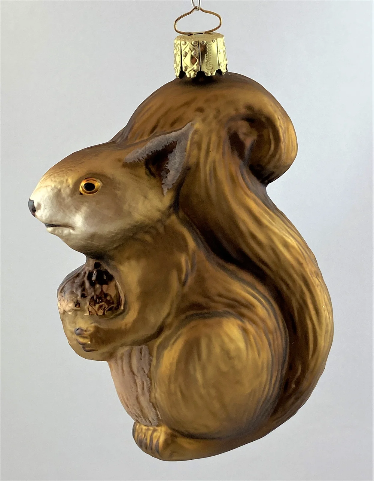 Christborn Olivbraunes Eichhörnchen mit Eichel