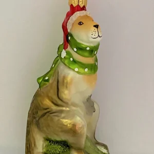 Hanco Das Känguru freut sich auf Weihnachten, grüner Schal