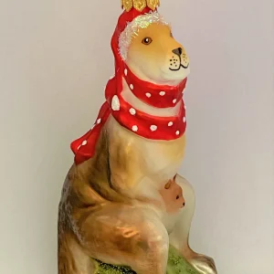 Hanco Das Känguru freut sich auf Weihnachten, roter Schal