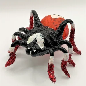 Wiktoria Rot schwarze Vogelspinne mit weissen Streifen