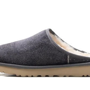 Classic Slip-On Shaggy Suede Slipper "Dark Grey" 1153104 DGRY