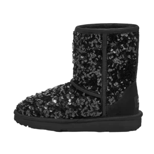 Classic Short Chunky Sequin Boot PS "Black" 1135330K BLK