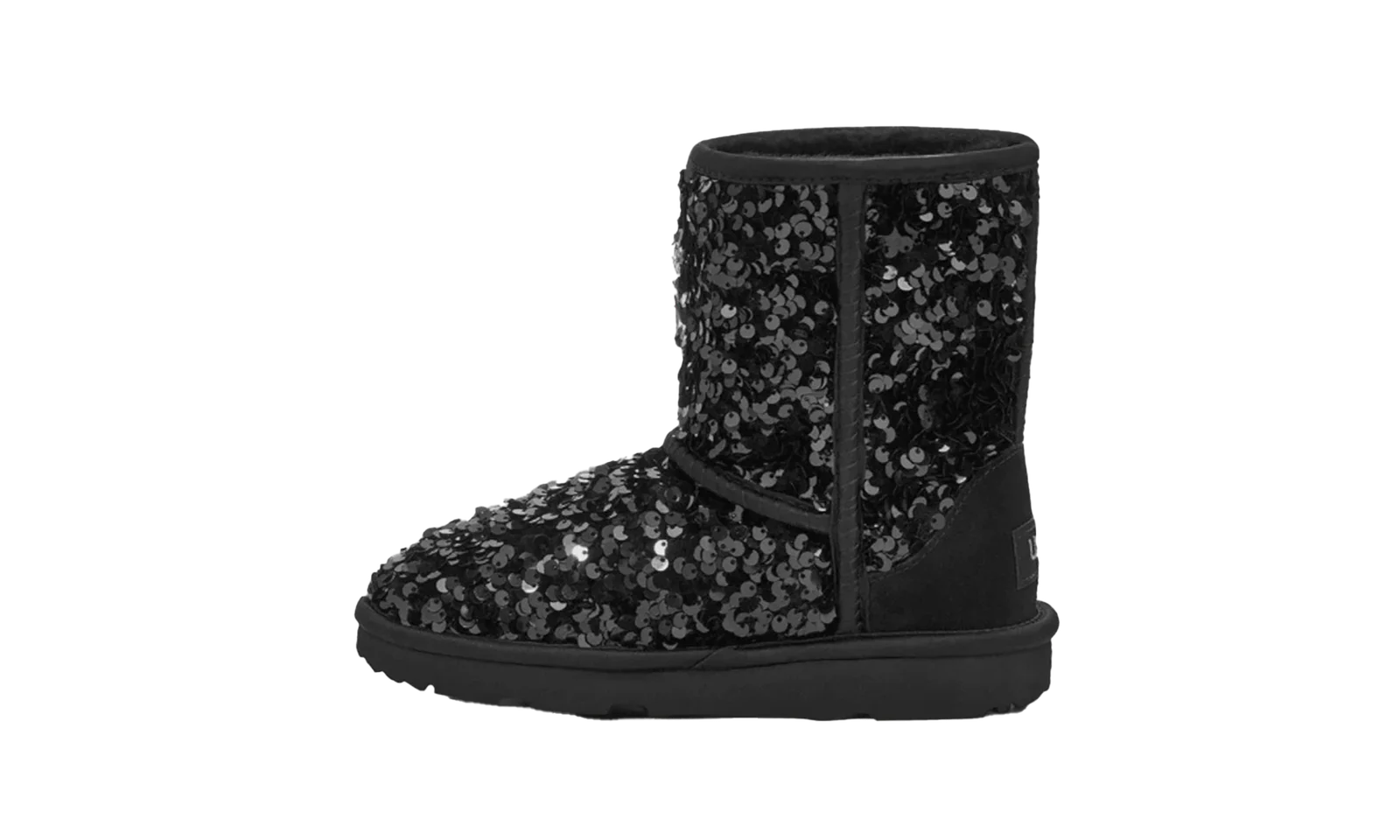 Classic Short Chunky Sequin Boot PS "Black" 1135330K BLK