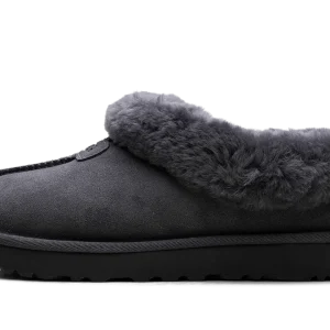 Tazzette Genuine Shearling Collar Slipper WMNS "Obsidian" 1134810 OBS