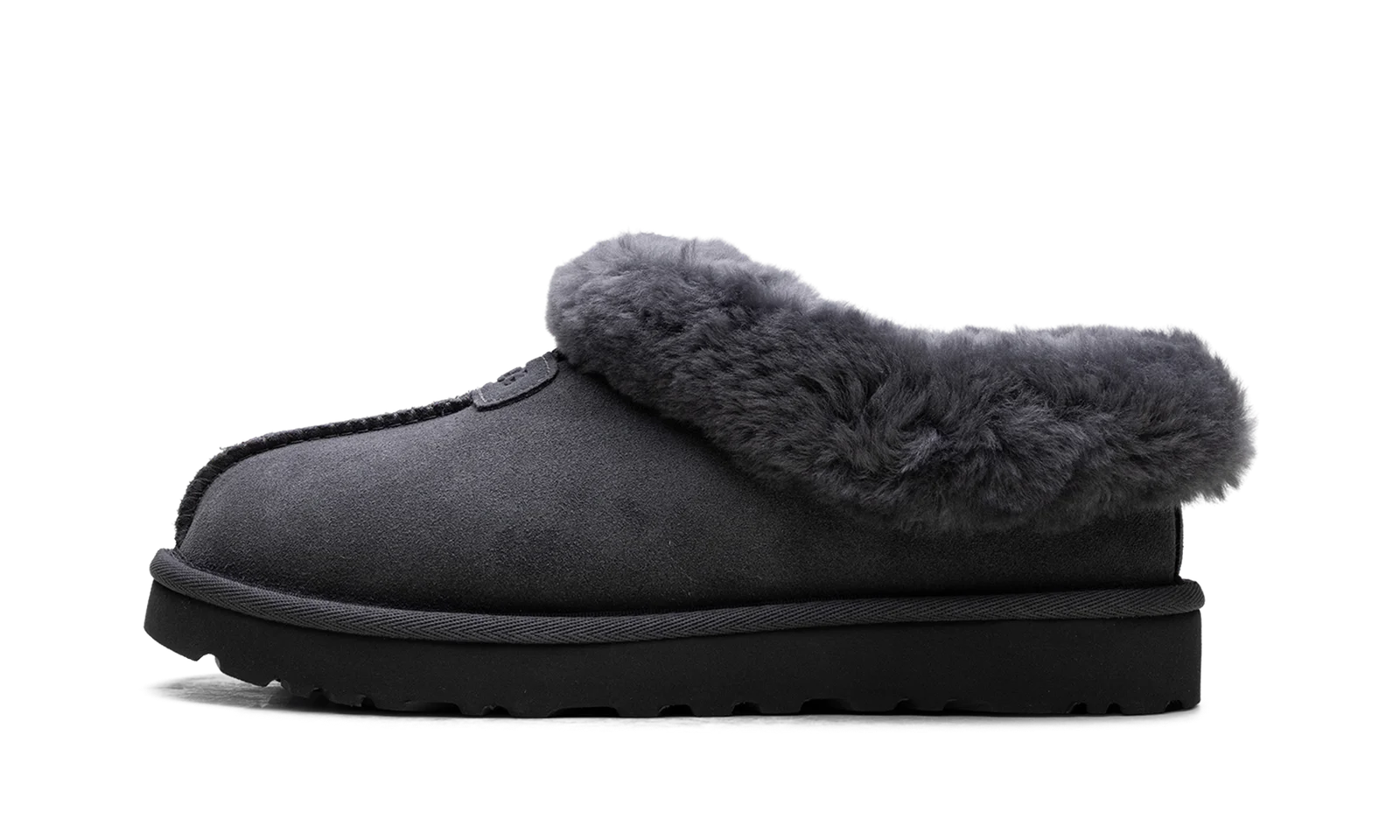 Tazzette Genuine Shearling Collar Slipper WMNS "Obsidian" 1134810 OBS