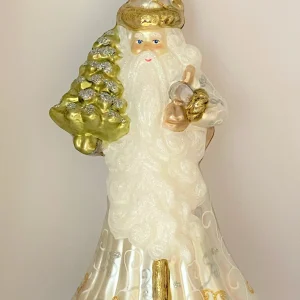 Glassware Weihnachtsmann im weissen Gewand
