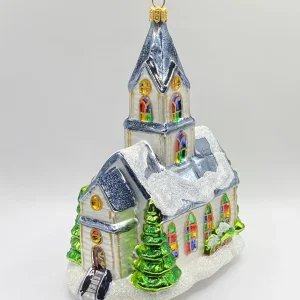 Glassware Grosse Kirche mit bunten Fenstern