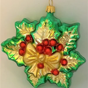 Glaspol Stechlaub-Blatt mit Schleife