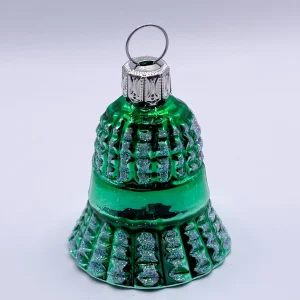 Thüringer Grünes Weihnachts-Glöckchen mit Waffelmuster