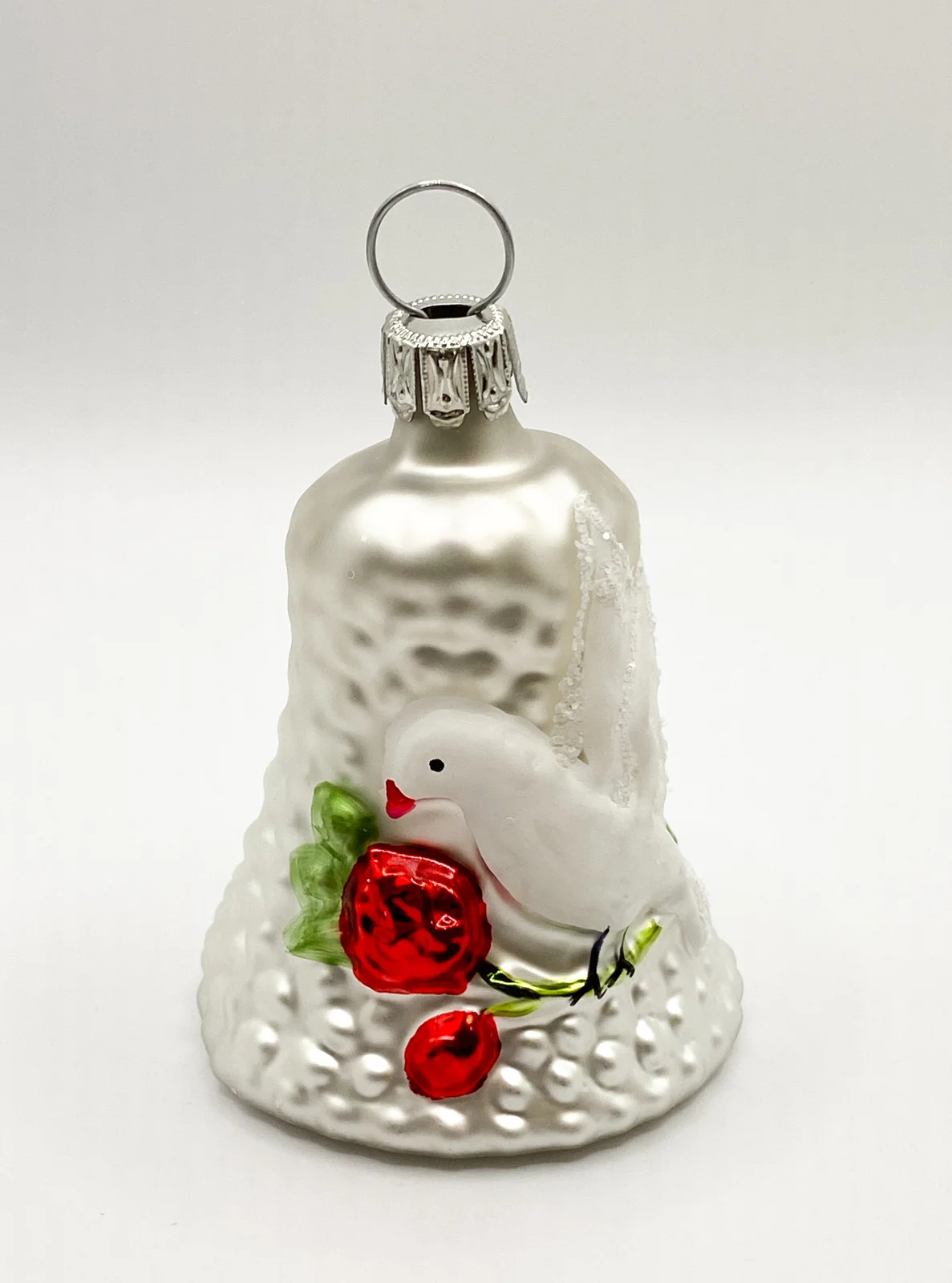 ANVA Weisses Weihnachts-Glöckchen mit weißer Taube