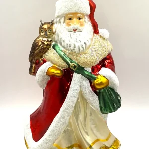 Hanco Weihnachtsmann mit Uhu auf der Schulter