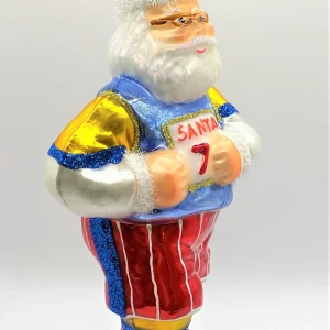 Glassware Santa läuft den Marathon
