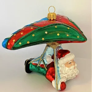 Impuls Santa ist mit dem Hängegleiter unterwegs