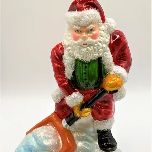 Impuls Santa schaufelt Schnee