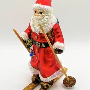 Hanco Weihnachtsmann auf Ski mit Geschenksack