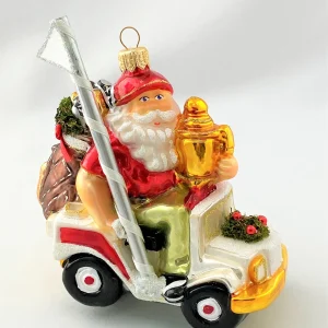 Glassware Weihnachtsmann hat das Golf-Turnier gewonnen