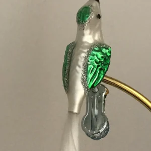 Dummy Weisses Vögelchen mit grünen Flügeln