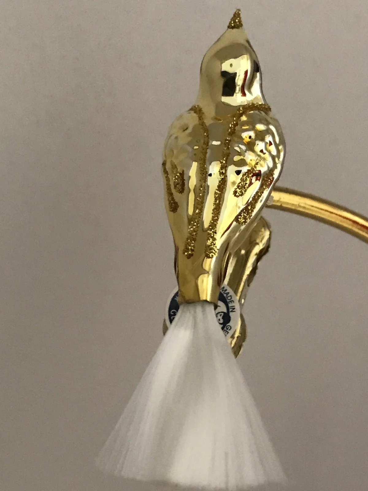 Dummy Kleiner goldener Vogel, Fiberglas