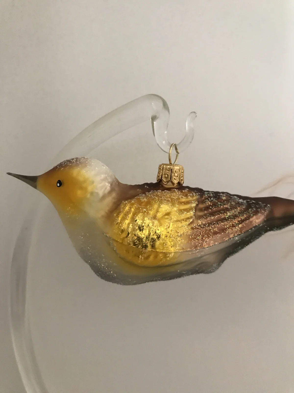 Dummy Grosses Weihnachtsvögeli gelbbraun