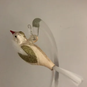Dummy Fliegendes champagnerfarbenes Weihnachtsvögelchen