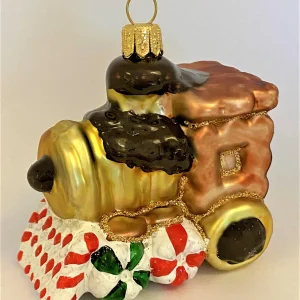 Glaspol Lebkuchen Lokomotive