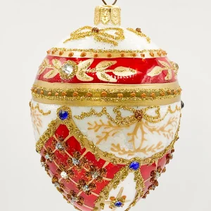 Hanco Kleines weisses königliches Ei im roten Empire-Stil