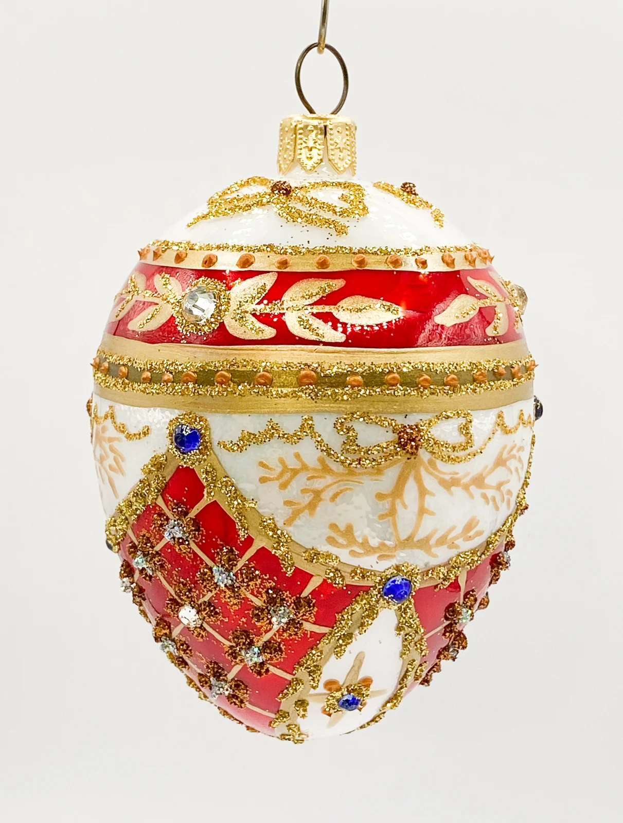 Hanco Kleines weisses königliches Ei im roten Empire-Stil