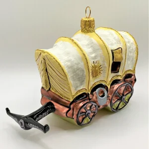 Wiktoria Planwagen mit geflickter Plane