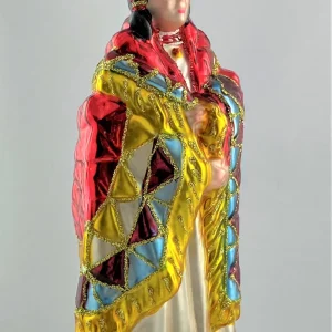 Glassware First Nation Frau in traditionellem Gewand