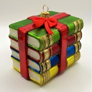 Impuls Bücherstapel mit Geschenkband